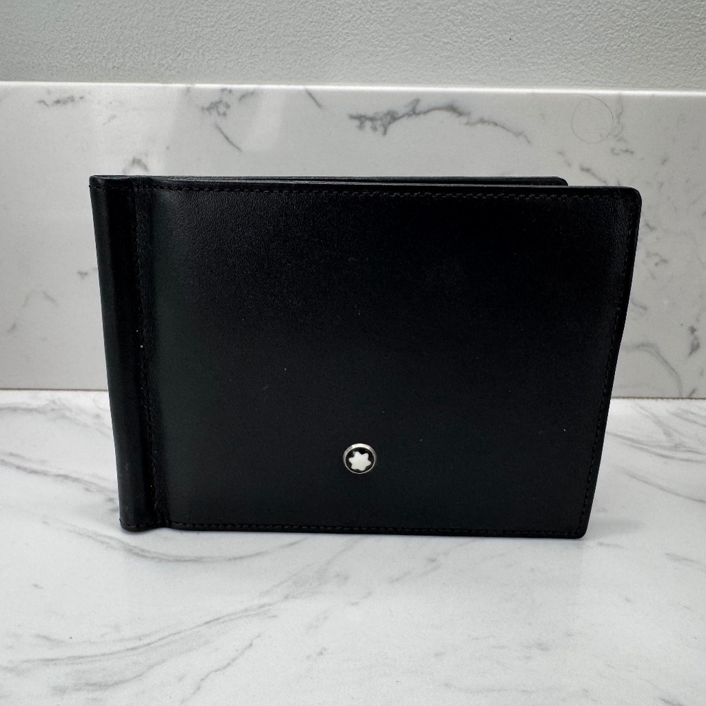 Montblanc Wallet 6CC with Money Clip in Black